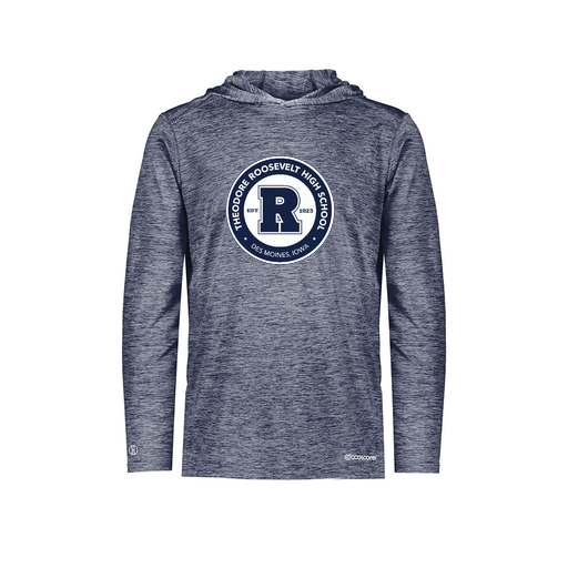 [FOLHCGNV-YS-LOGO3] Decker Youth Charge Hoodie (Youth S, Navy, Logo 3)