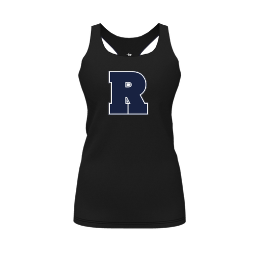 [FT0TRBBK-FYS-LOGO2] Decker Racerback Tank Top (Female Youth S, Black, Logo 2)