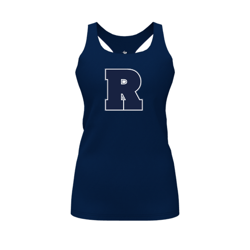 [FT0TRBNV-FYS-LOGO2] Decker Racerback Tank Top (Female Youth S, Navy, Logo 2)