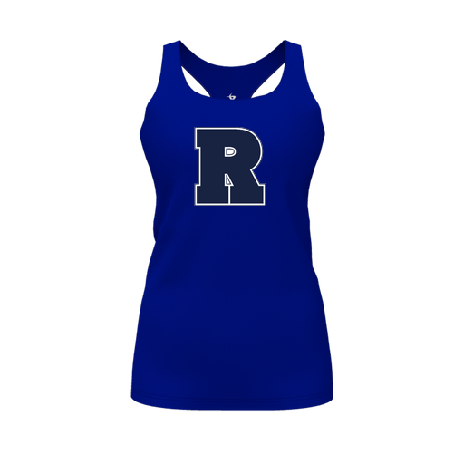 [FT0TRBRY-FYS-LOGO2] Decker Racerback Tank Top (Female Youth S, Royal, Logo 2)