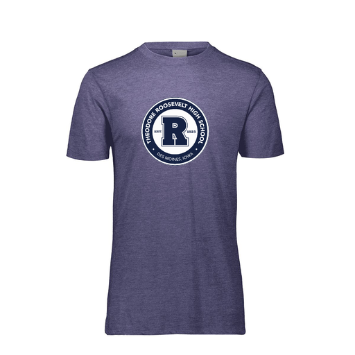 [FTSCUBNV-YS-LOGO3] Decker Youth Tri-Blend T-Shirt - Short Sleeve (Youth S, Navy, Logo 3)