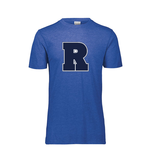 [FTSCUBRY-YS-LOGO2] Decker Youth Tri-Blend T-Shirt - Short Sleeve (Youth S, Royal, Logo 2)