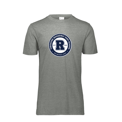 [FTSCUBGY-YS-LOGO3] Decker Youth Tri-Blend T-Shirt - Short Sleeve (Youth S, Gray, Logo 3)