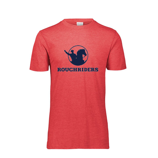 [FTSCUBRD-YS-LOGO1] Decker Youth Tri-Blend T-Shirt - Short Sleeve (Youth S, Red, Logo 1)