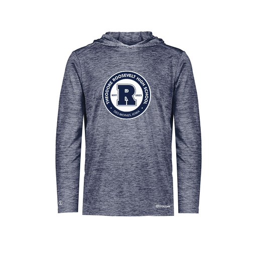 [FOLHCGNV-AS-LOGO3] Decker Men's Charge Hoodie (Adult S, Navy, Logo 3)