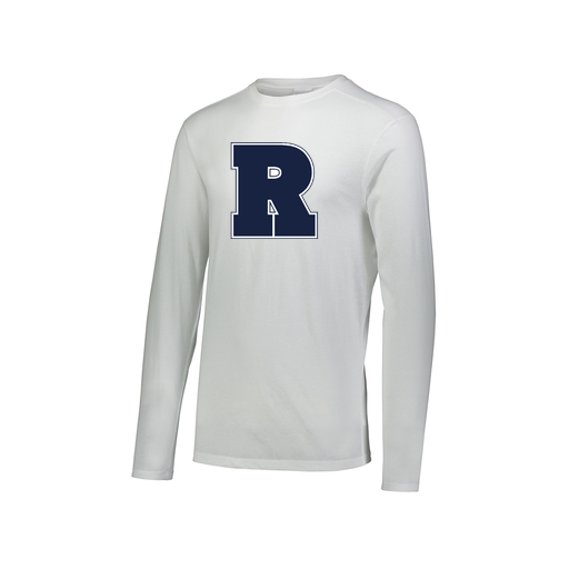 [FTLCUBWH-AXS-LOGO2] Decker Men's Tri-Blend T-Shirt - Long Sleeve (Adult XS, White, Logo 2)