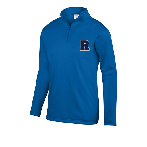 [FOLQFFRY-AS-LOGO2] Decker Men's FlexFleece 1/4 Zip (Adult S, Royal, Logo 2)