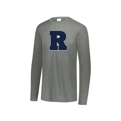 [FTLCUBGY-YS-LOGO2] Decker Youth Tri-Blend T-Shirt - Long Sleeve (Youth S, Gray, Logo 2)