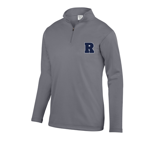 [FOLQFFGY-YS-LOGO2] Decker Youth FlexFleece 1/4 Zip (Youth S, Gray, Logo 2)