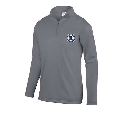 [FOLQFFGY-YS-LOGO3] Decker Youth FlexFleece 1/4 Zip (Youth S, Gray, Logo 3)